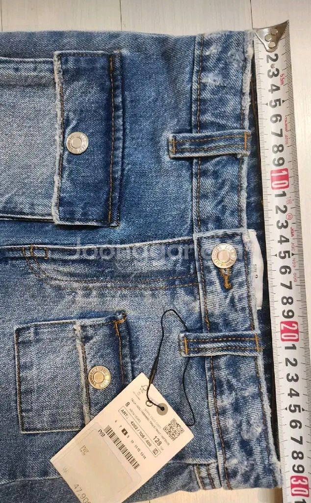 자라키즈 포켓 미디 데님 스커트 새상품--7