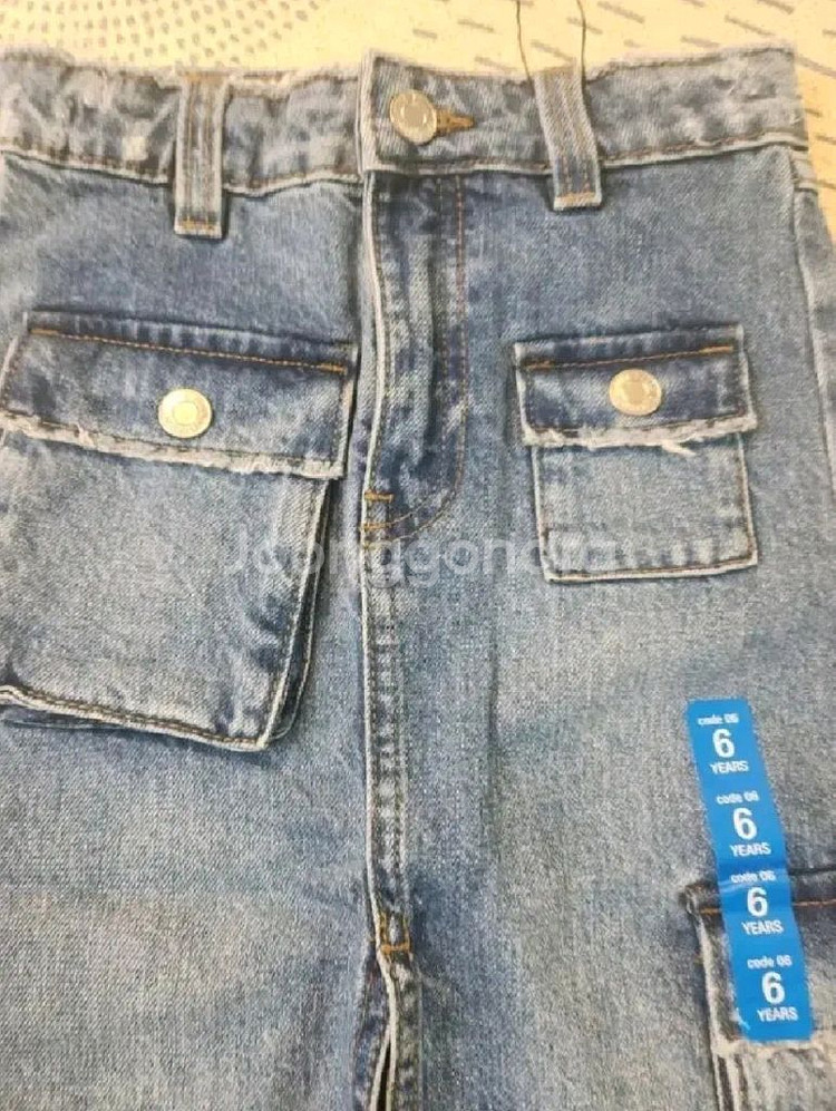 자라키즈 포켓 미디 데님 스커트 새상품--5