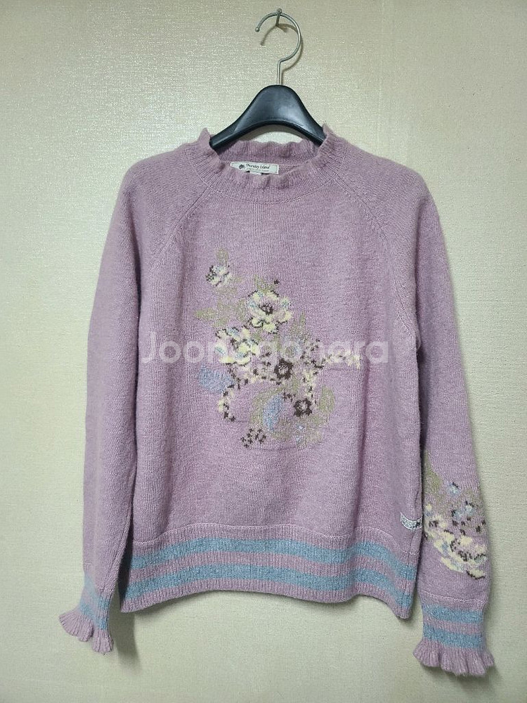 써스데이아일랜드 플라워 풀오버 니트--0