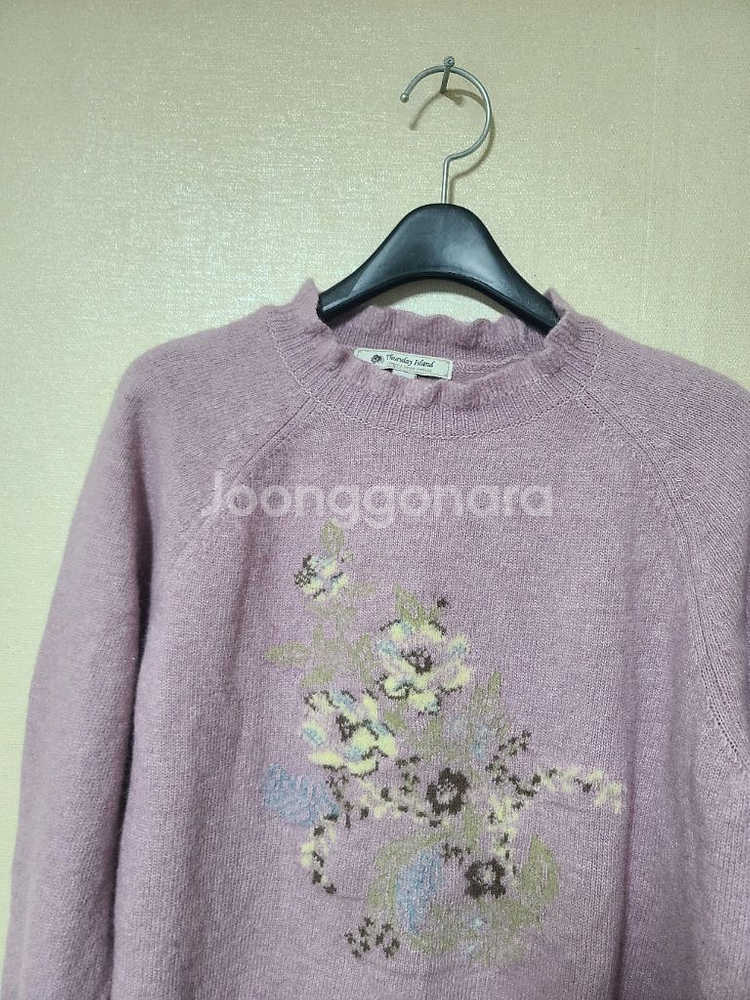 써스데이아일랜드 플라워 풀오버 니트--1