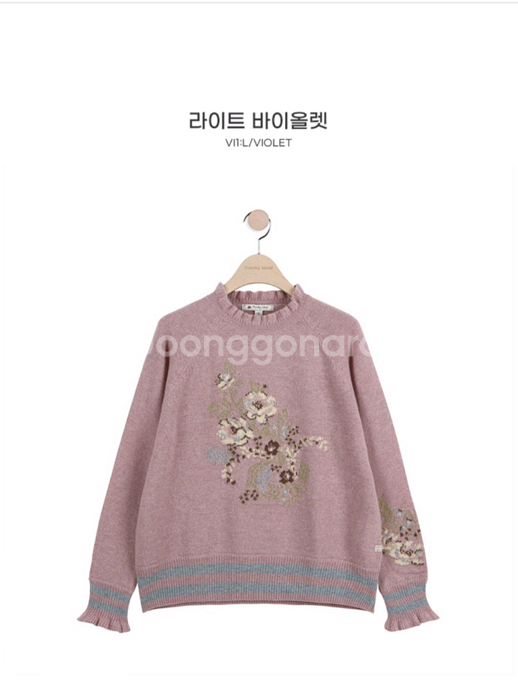 써스데이아일랜드 플라워 풀오버 니트--6