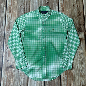 폴로랄프로렌 커스텀핏 깅엄체크 B.D 옥스포드 셔츠 S