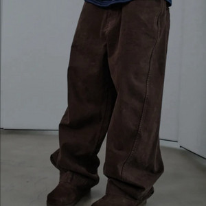 다이브인 커브드 치노 팬츠 브라운 (0)