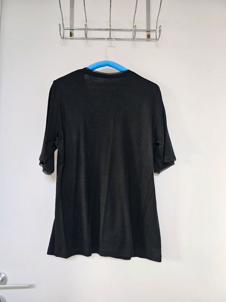 여성 반팔 V넥 티셔츠--4