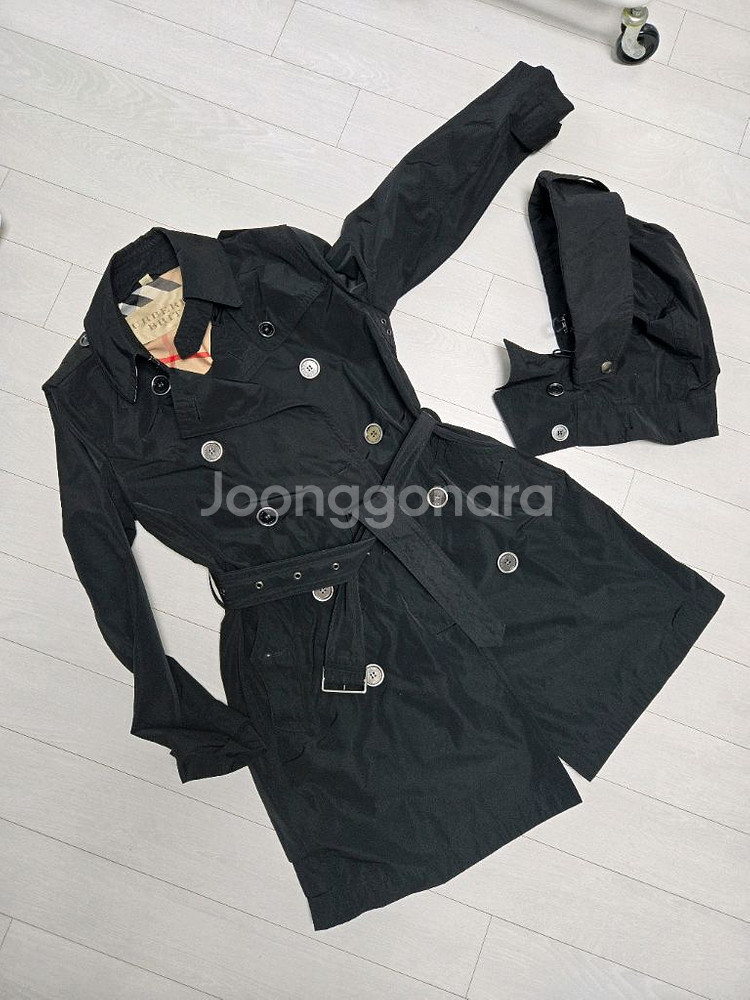 버버리 발모랄 브릿 여성 트렌치코트uk8--0