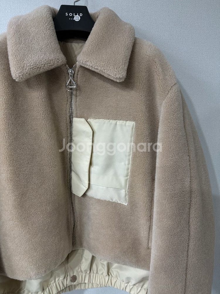 [50] 솔리드옴므 플리스 쉘파카 자켓 아이보리--0