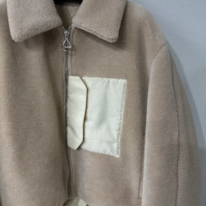 [50] 솔리드옴므 플리스 쉘파카 자켓 아이보리