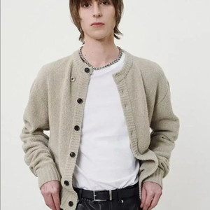 토니웩 알파카 가디건 세이지그레이 M