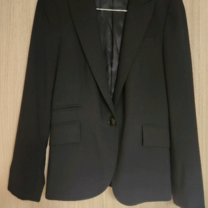 자라 여자 검정정장자켓 검정마이 S