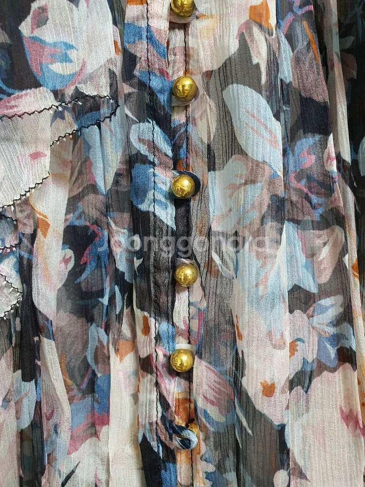 짐머만st 플라워 실크 드레스(캐미솔 세트)--2