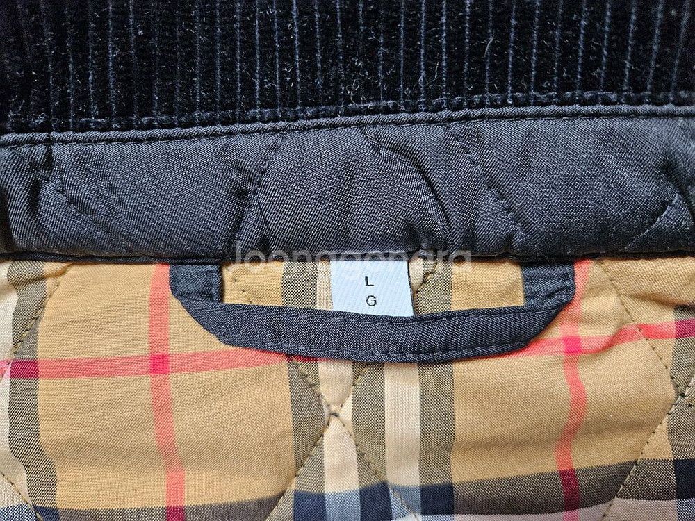 버버리 뉴데레햄/데레헴 퀼팅코트 블랙L--4