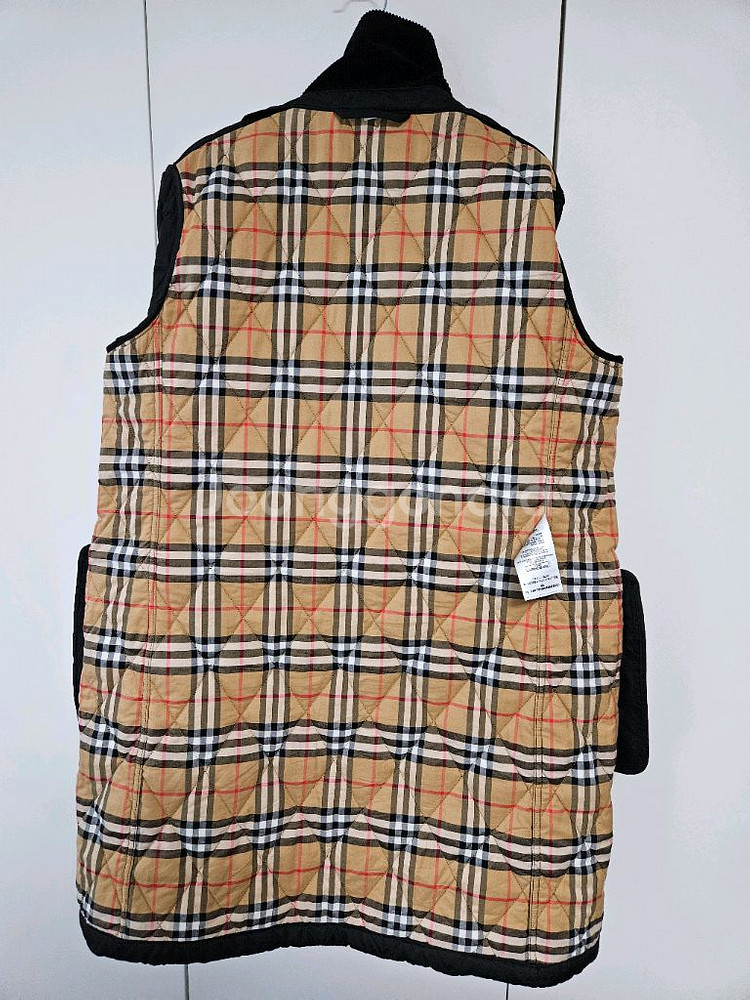 버버리 뉴데레햄/데레헴 퀼팅코트 블랙L--3