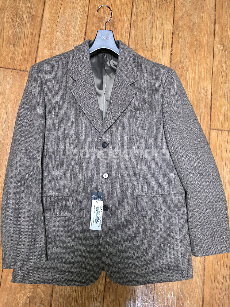 일꼬르소 레트로 테일러드 싱글 자켓 브라운 m--0