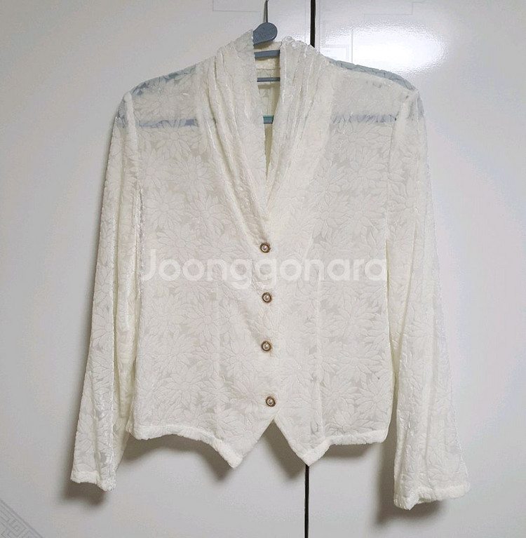 (수입) 벨벳 레이스 블라우스--3