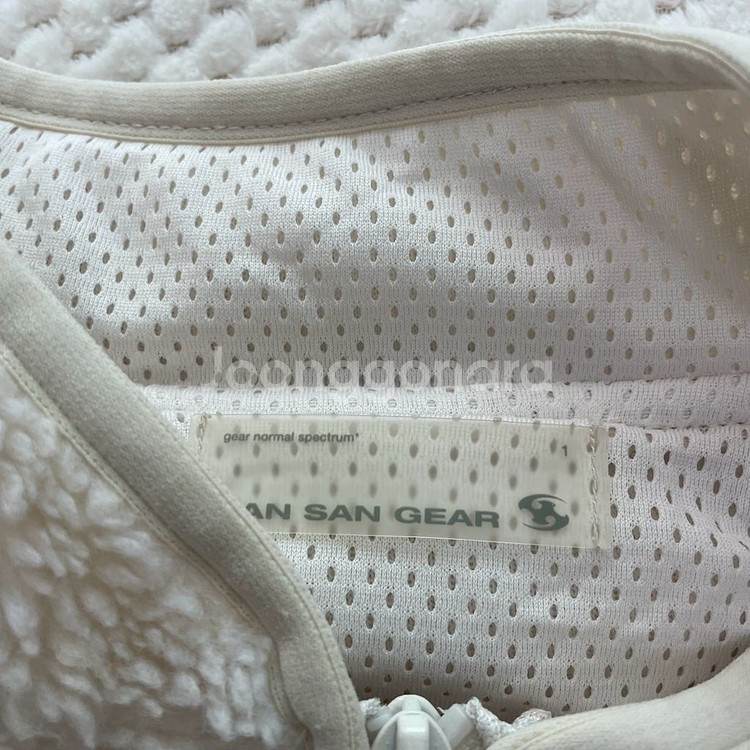 [1] 산산기어 플리스 자켓 아이보리 후리스 점퍼--2