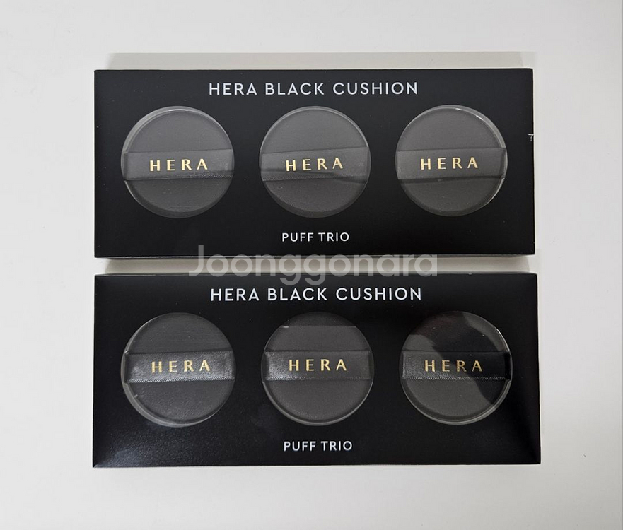 택포/2세트) 헤라 블랙쿠션 퍼프--0