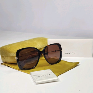 구찌 스퀘어 하바나 골드 브라운 선글라스[새상품&정품]