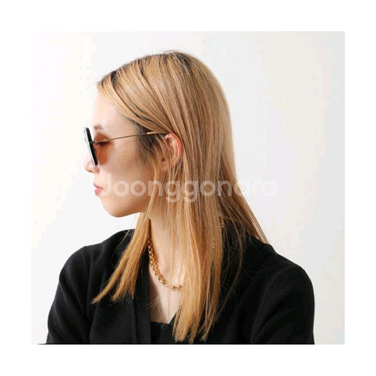 구찌 스퀘어 하바나 골드 브라운 선글라스[새상품&정품]--5