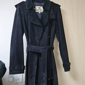 버버리 스웨이드 트렌치코트