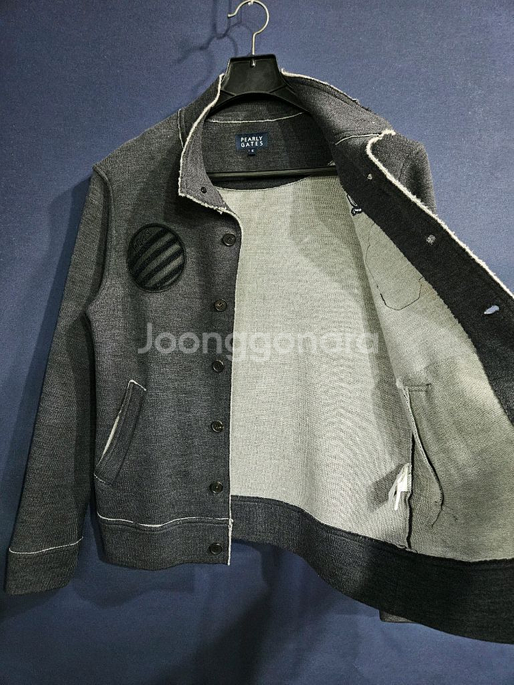 파리게이츠 그레이컬러 남성 슬림핏 100 골프 빈티지 자켓--7