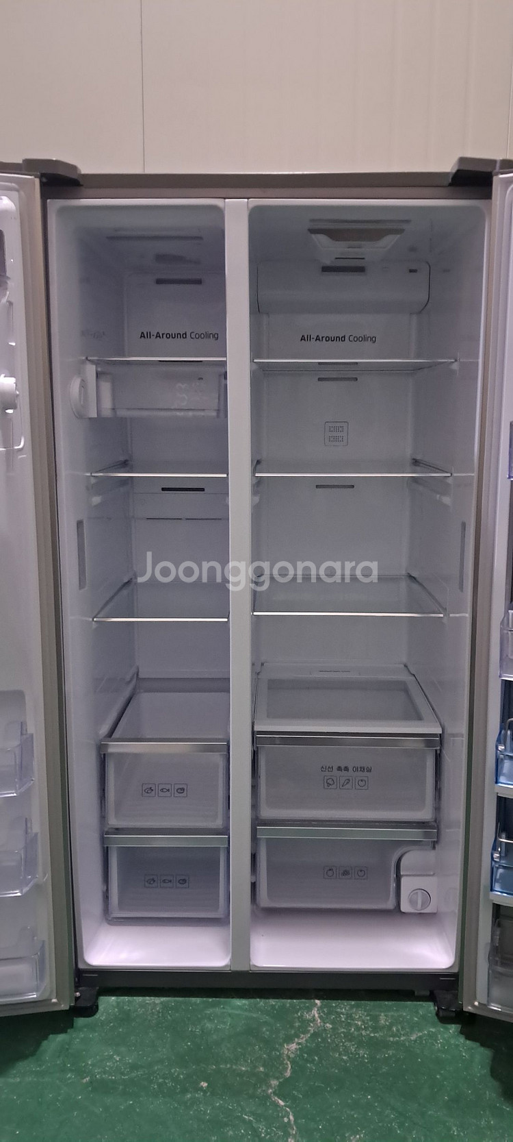 1595 삼성 785L 2도어 정수기양문형냉장고(메탈)--4