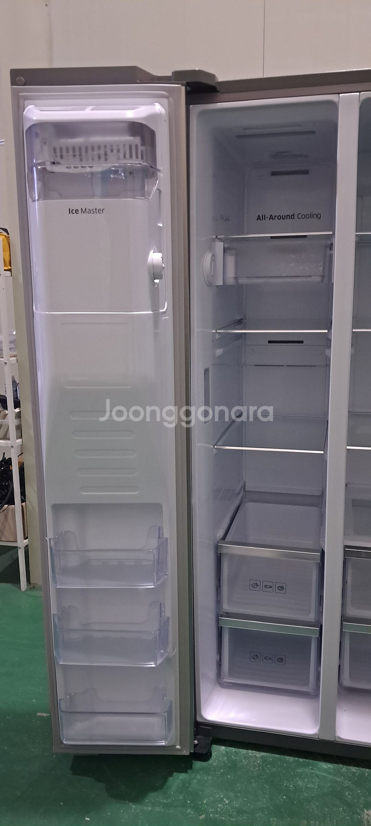 1595 삼성 785L 2도어 정수기양문형냉장고(메탈)--5