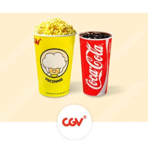 CGV스몰세트 (팝콘M+탄산M) 싱글콤보 [빠른답장 즉시전송]