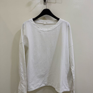 코스 화이트 코튼 긴팔 티셔츠 정품