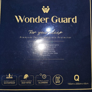 Wonder Guard 퀸 매트리스 커버 새상품