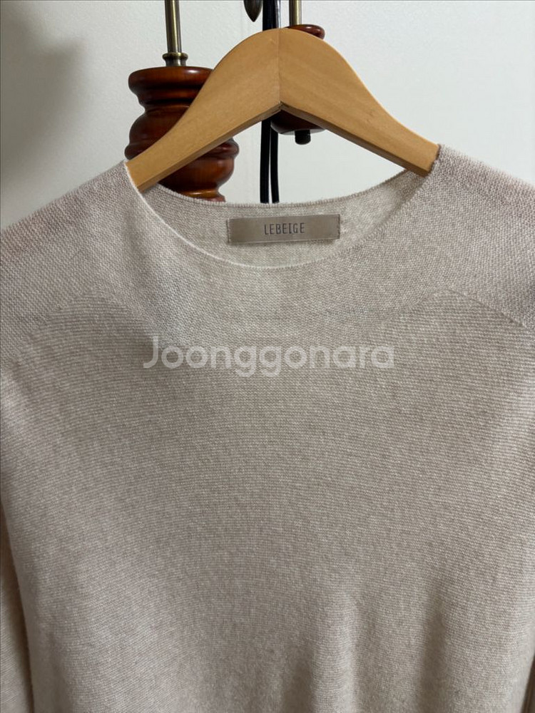 르베이지 캐시미어 니트--1