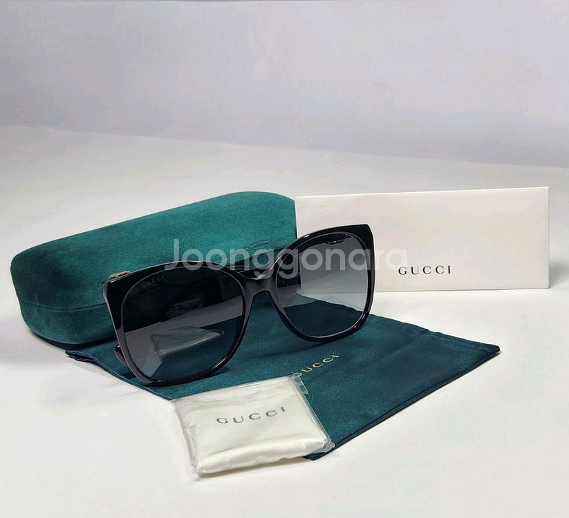 구찌 명품 스퀘어 프레임 선글라스 [새상품&정품]--0