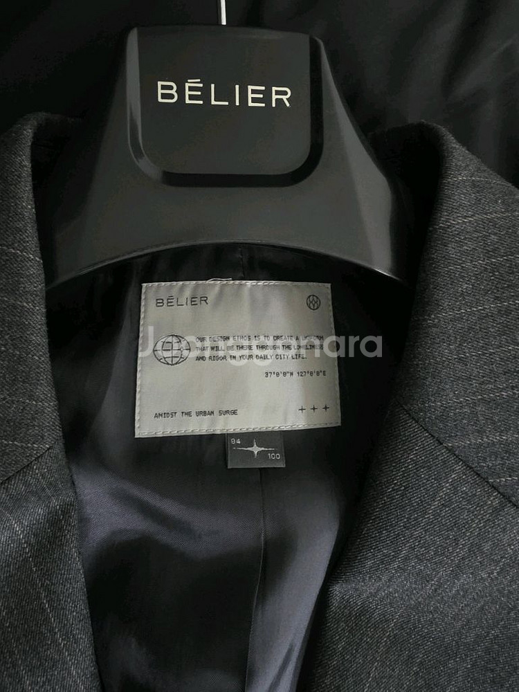 벨리에 시티 노마드 스트라이프 자켓 그레이 04(100--3