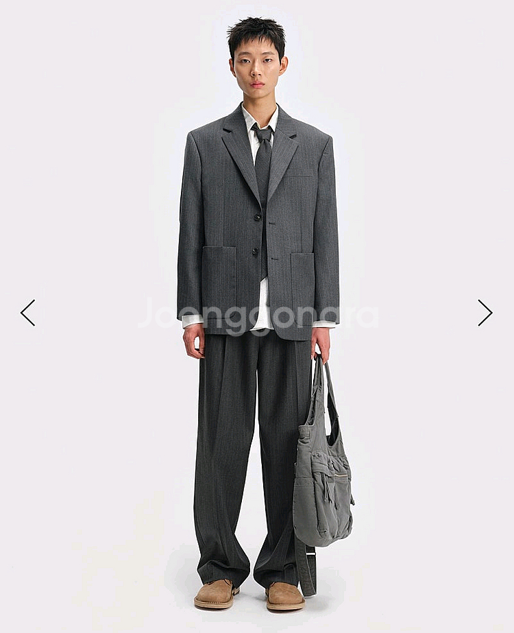 벨리에 시티 노마드 스트라이프 자켓 그레이 04(100--5