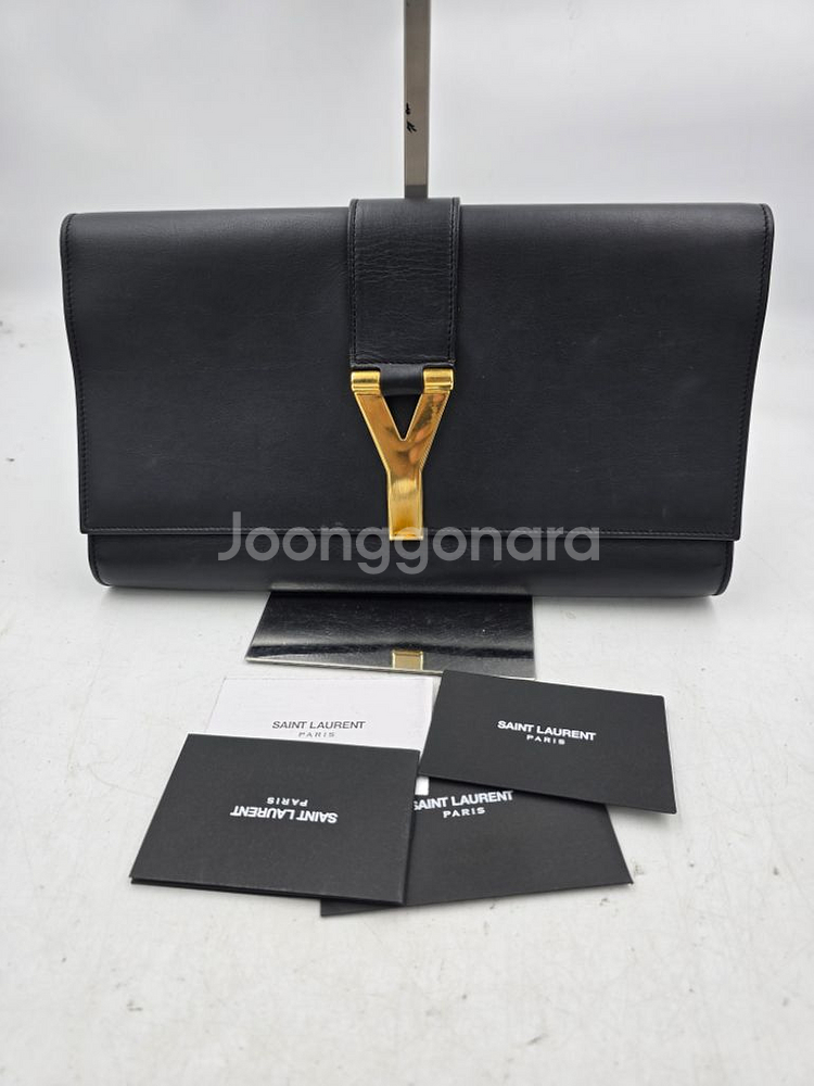 생로랑 카바시크 블랙 클러치--0