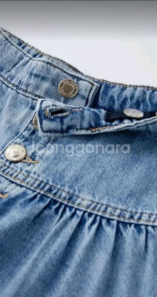 자라키즈 패널 미디 데님 스커트 새상품--2