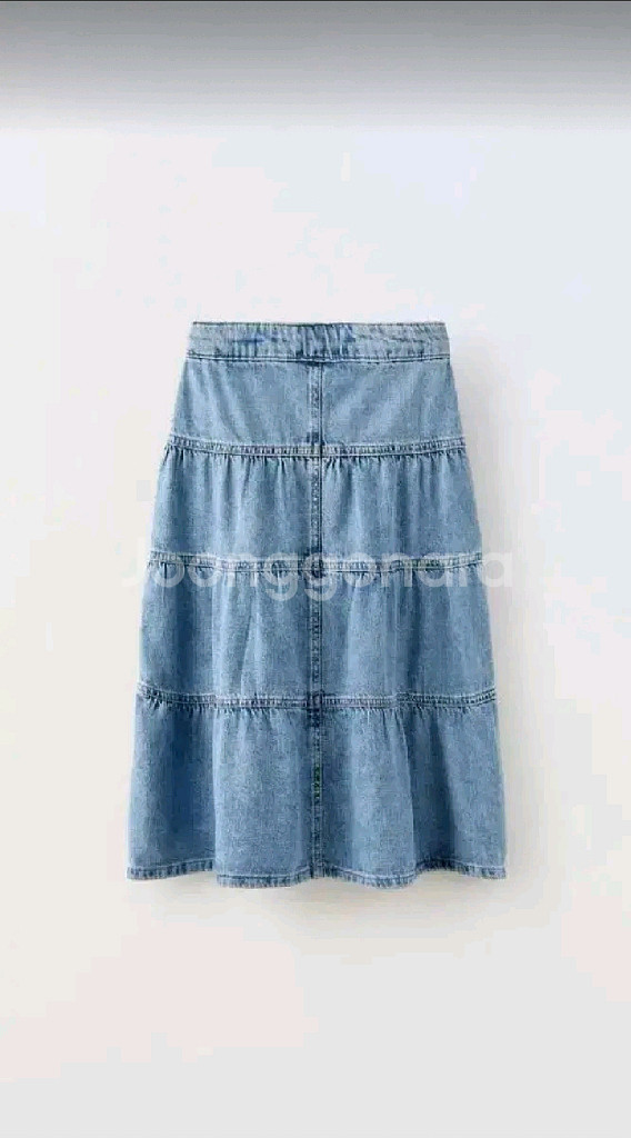 자라키즈 패널 미디 데님 스커트 새상품--1