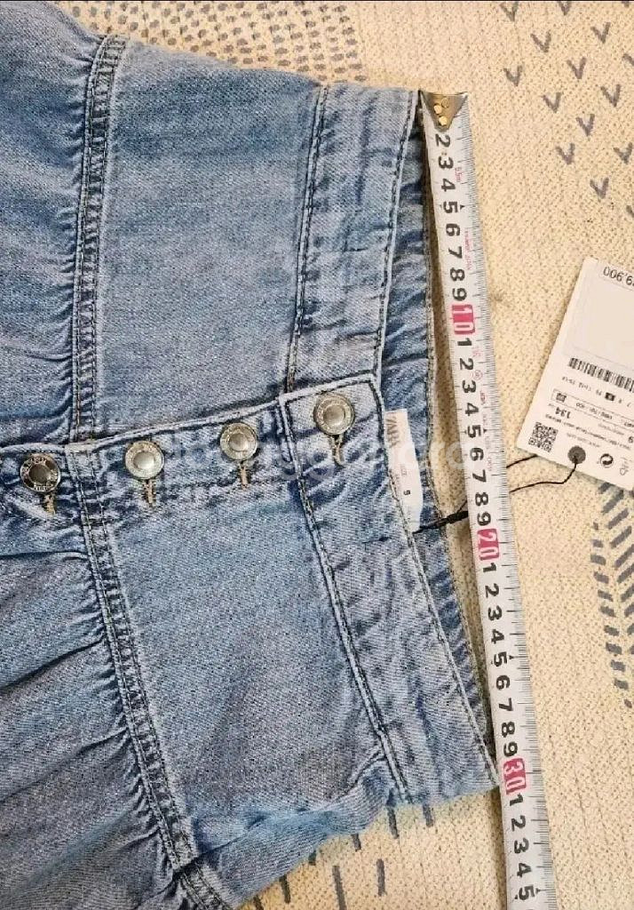 자라키즈 패널 미디 데님 스커트 새상품--3