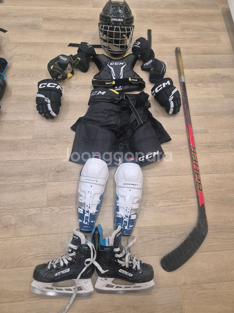 어린이 아이스하키 장비 세트11세--0