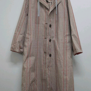 a.t.corner 앳코너 체크 트렌치코트 후드 탈부착