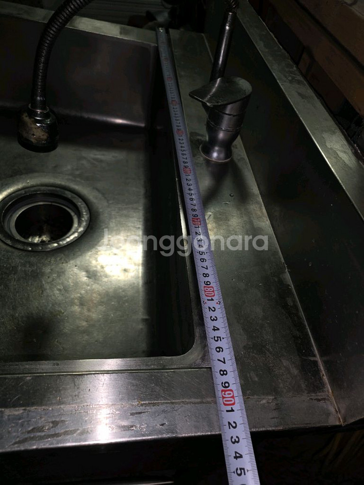 스텐 싱크대 90cm x 50cm--0