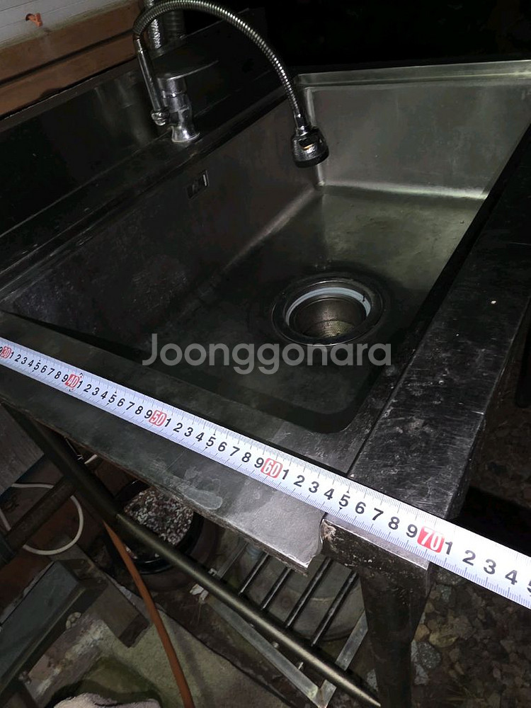 스텐 싱크대 90cm x 50cm--1