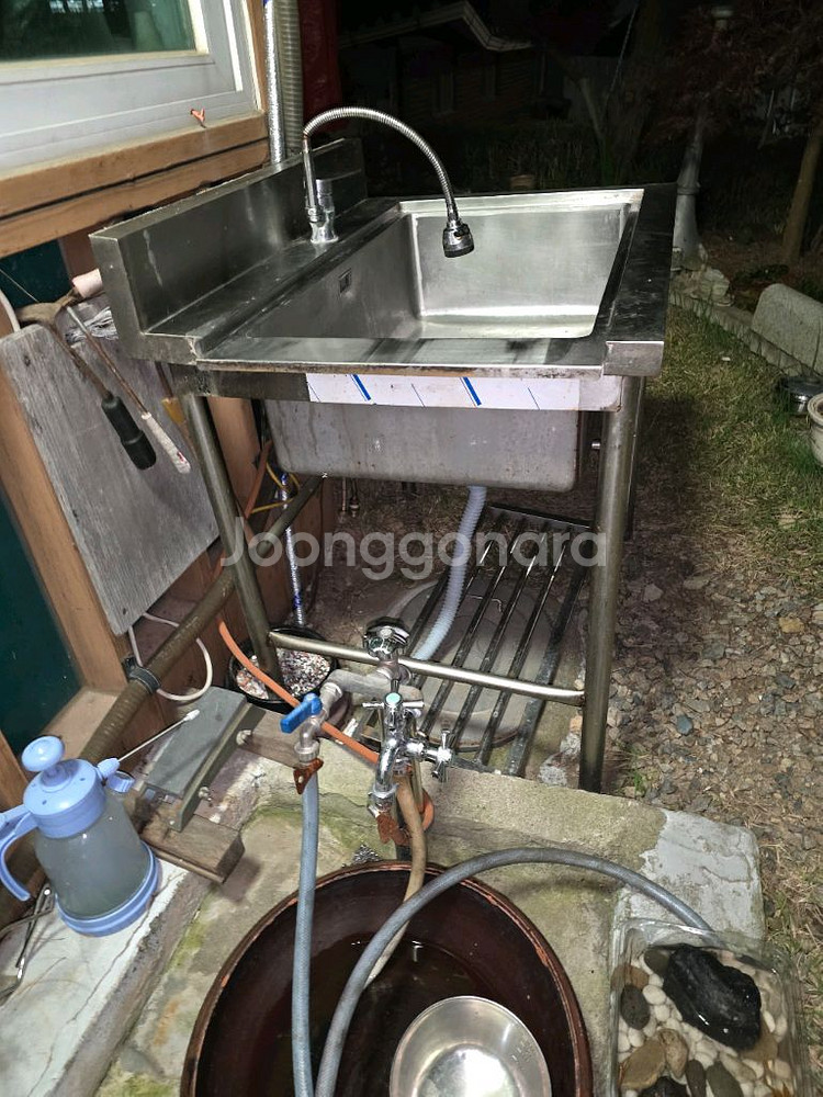 스텐 싱크대 90cm x 50cm--8