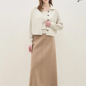 더캐시미어 캐시미어 홀가먼트 니트 가디건 /슬리브리스 니트탑 에크루85