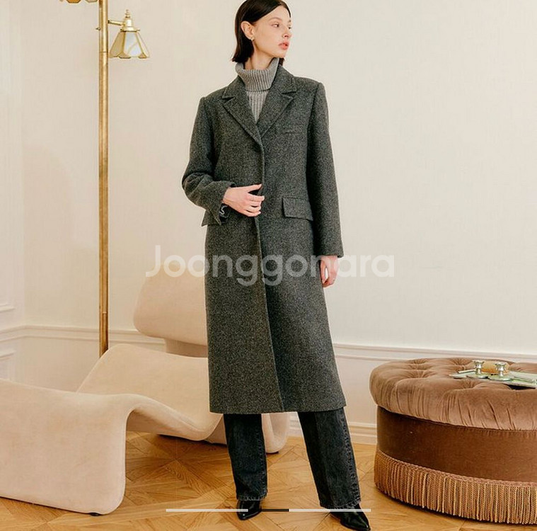 룩캐스트 소이 울 싱글코트 차콜 m--0