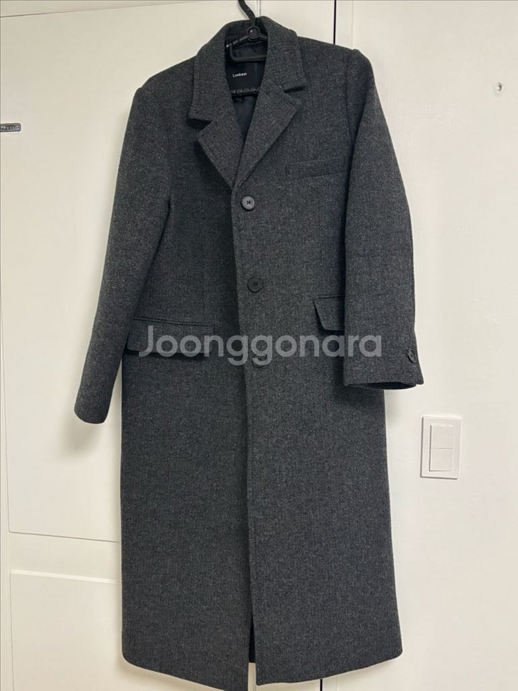 룩캐스트 소이 울 싱글코트 차콜 m--1