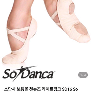 성인 발레슈즈 소단사 발레슈즈 라이트핑크 SD16 245(C6.5)