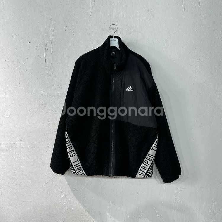 아디다스 양털 플리스 오버핏 점퍼--0