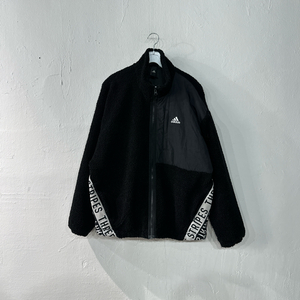 아디다스 양털 플리스 오버핏 점퍼