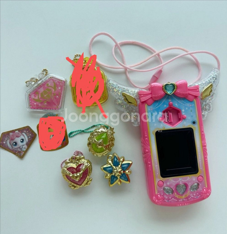 쥬얼하트윙폰 보석티니핑 핸드폰 장난감--0