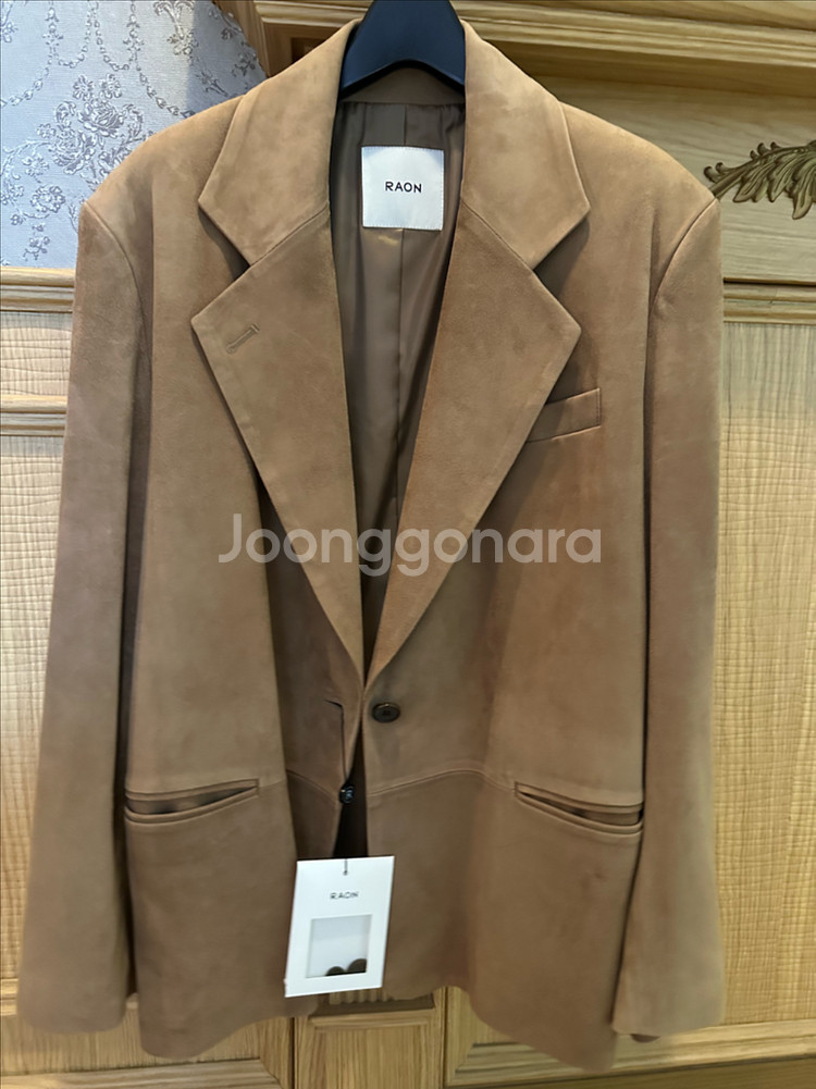 라온컴퍼니 스웨이드오버핏자켓--0